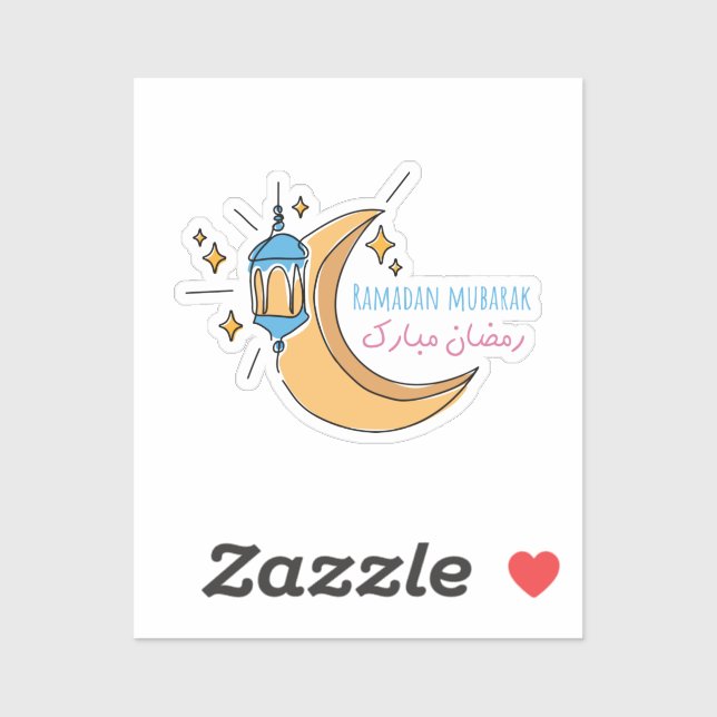 Sticker Ramadan moubarak, Ramadan moubarak (Feuille)