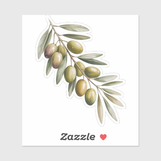 Sticker Rameau d'olivier (Feuille)