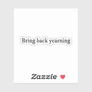 Sticker Ramener la nostalgie
