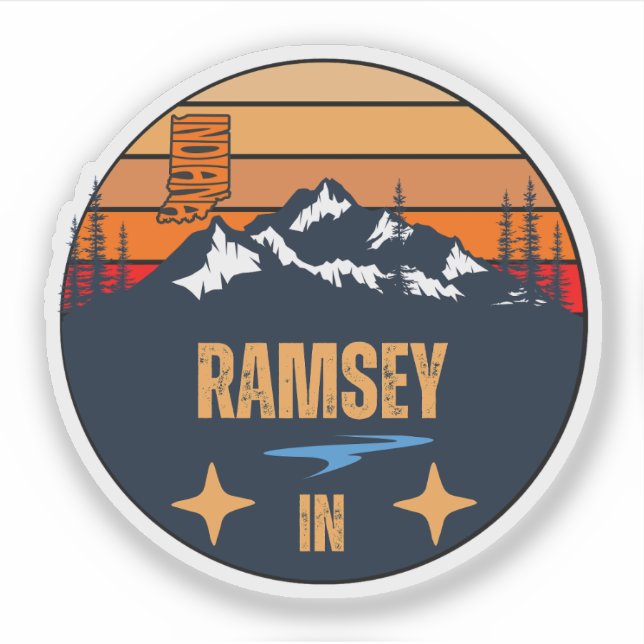 Sticker Ramsey, Indiana (Devant)