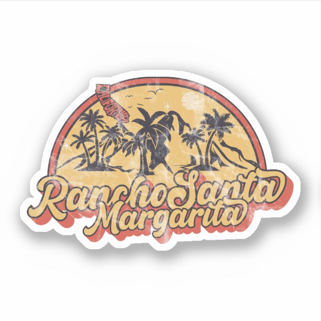 Sticker Rancho Père Noël Margarita Californie (Devant)