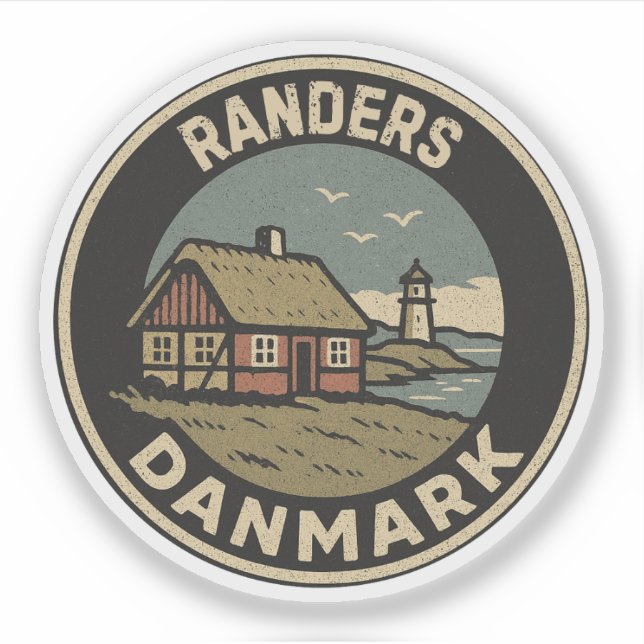 Sticker Randers, Danemark Danmark (Devant)
