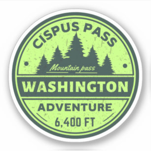 Sticker randonnée col cipus washington essais alpins