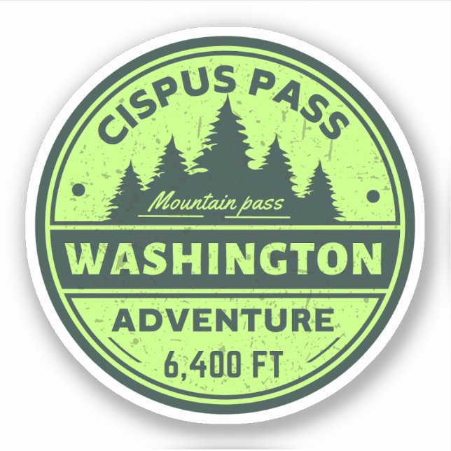 Sticker randonnée col cipus washington essais alpins (Devant)