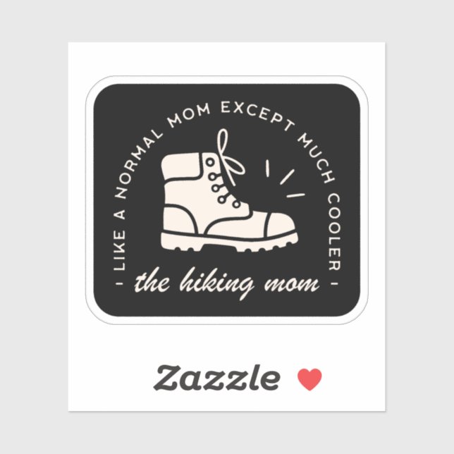 Sticker Randonnée maman randonneur cool mama drôle extérie (Feuille)