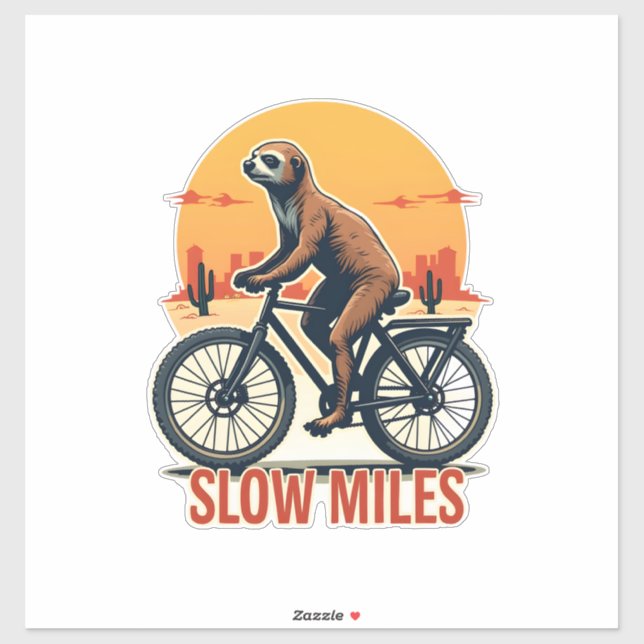 Sticker Randonnée montagneuse aventure vintage cyclisme pa (Feuille)