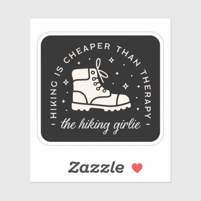 Sticker Randonnée randonneur fille drôle citations sorcièr (Feuille)