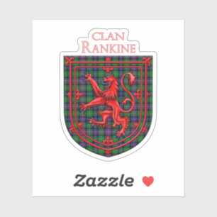 Sticker Rankine Tartan Scottish Plaid Lion Rampant