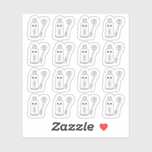 Sticker Rappel de Brosse de Dentifrice Planificateur de So