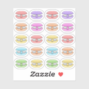 Sticker Rappel de changement de lentille de contact pastel