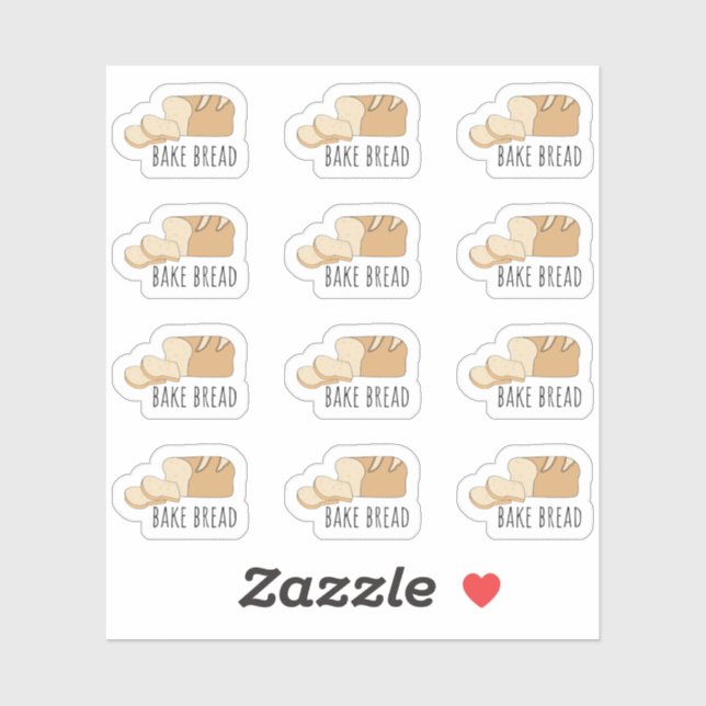 Sticker Rappel de cuisson du pain Planificateur de repas C (Feuille)