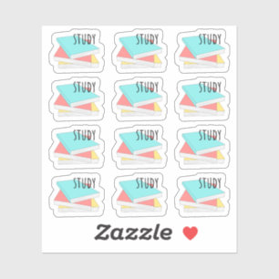 Sticker Rappel de devoirs d'étude Planificateur pour étudi