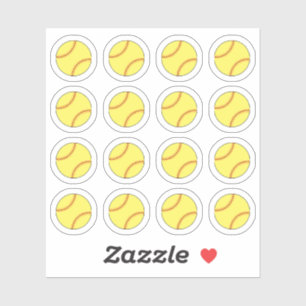 Sticker Rappel de jour de match de softball pour planifica