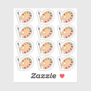 Sticker Rappel de palette de peinture sur chevalet Bujo Pl