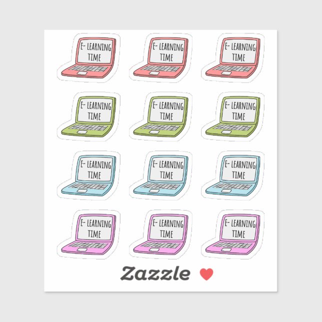 Sticker Rappel de scolarité à domicile E-Learning Planific (Feuille)