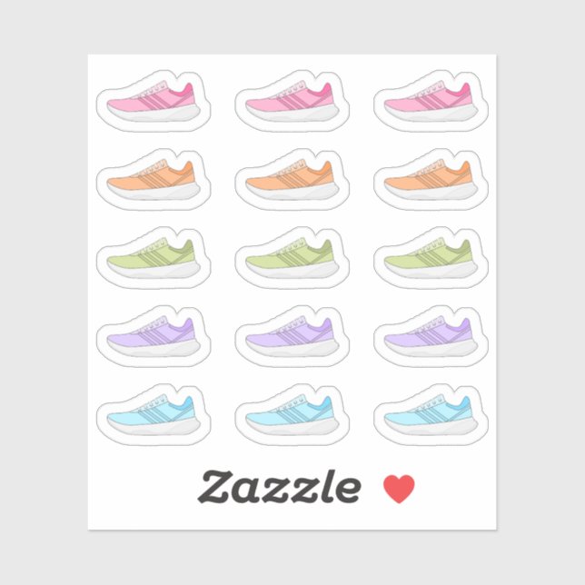 Sticker Rappel quotidien de séance d'entraînement de baske (Feuille)