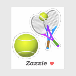 Sticker Raquettes de tennis et balle de tennis