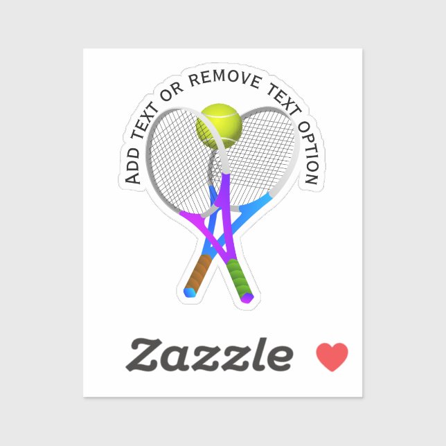 Sticker Raquettes et boules de tennis (Feuille)