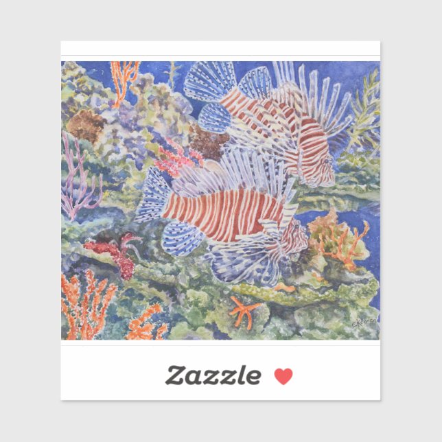 Sticker Rascasse volante rouge (Feuille)