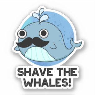 Sticker Raser Les Baleines Drôle Animal Pun