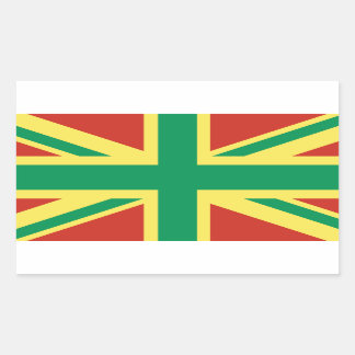Sticker Rasta Flag UK