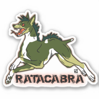 Sticker Ratacabra - rat terrier chupacabra