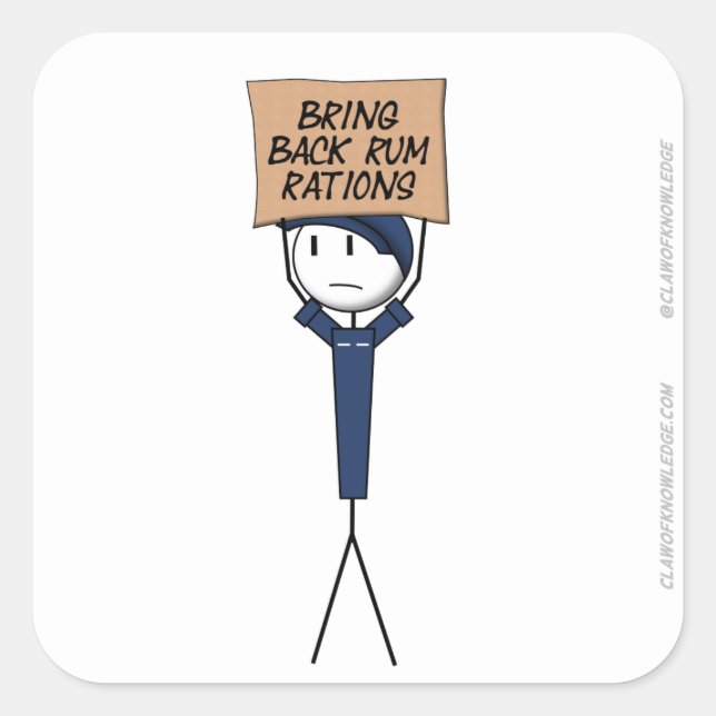 Sticker "Rations de rhum" (Devant)