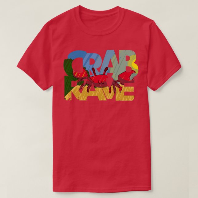 Sticker Rave Crabe Classic TShirt (Design devant)