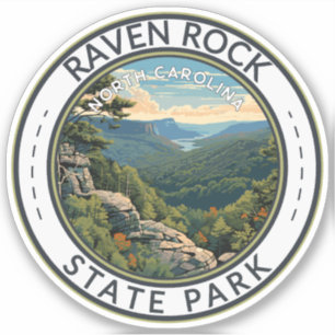 Sticker Raven Rock State Park North Carolina Insigne de vo