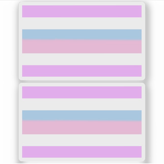 Sticker Rayures de fierté intersexe (Devant)