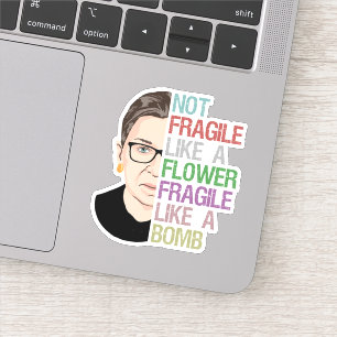 Sticker RBG Ruth Bader Ginsburg Fragile