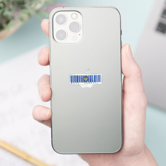 Sticker Réalisé dans le Nebraska Code Barcode - Etat
