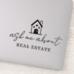 Sticker Realtor Me Demandez À Propos Immobilier Promotionn