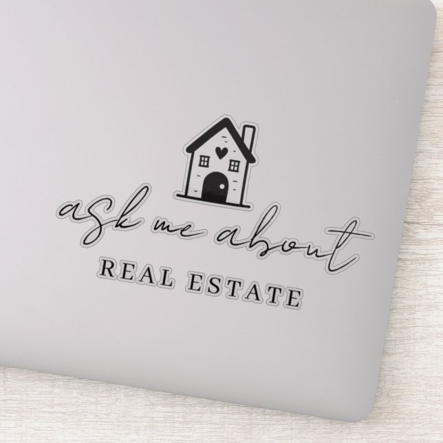 Sticker Realtor Me Demandez À Propos Immobilier Promotionn (Détail)