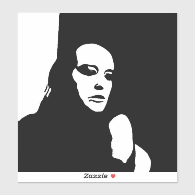 Sticker Recherche vers le bas (Feuille)