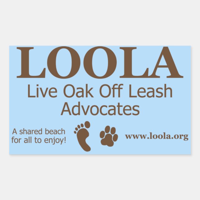 Sticker rectangle : LOOLAorg (Devant)