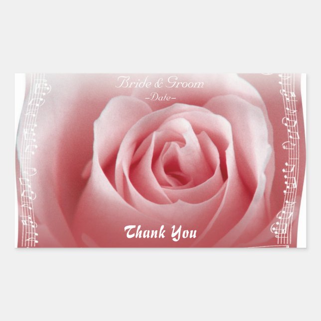 Sticker Rectangle Merci (Devant)