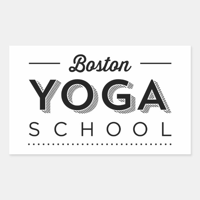 Sticker rectangulaire (Devant)