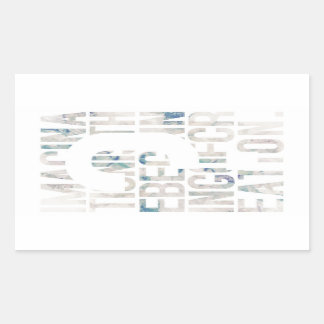 Sticker Rectangulaire メッセージ性／アート性を重視される方に seal gete