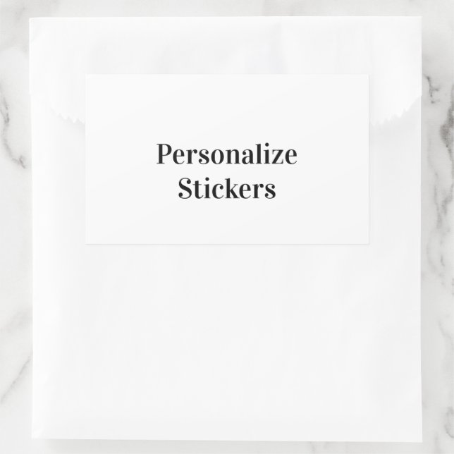 Sticker Rectangulaire 11,4 x 6,9 cm (Sac)