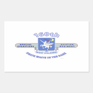 Sticker Rectangulaire 160TH Le RÉGIMENT d'AVIATION d'OPÉRATION SPÉCIA