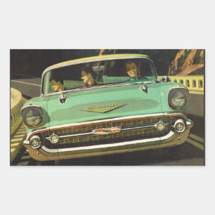 Sticker Rectangulaire 1957 Chevy Bel Air