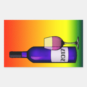 Sticker Rectangulaire 2017 Bravo !