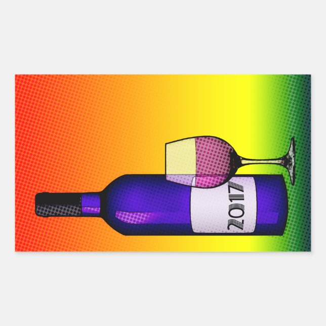 Sticker Rectangulaire 2017 Bravo ! (Devant)