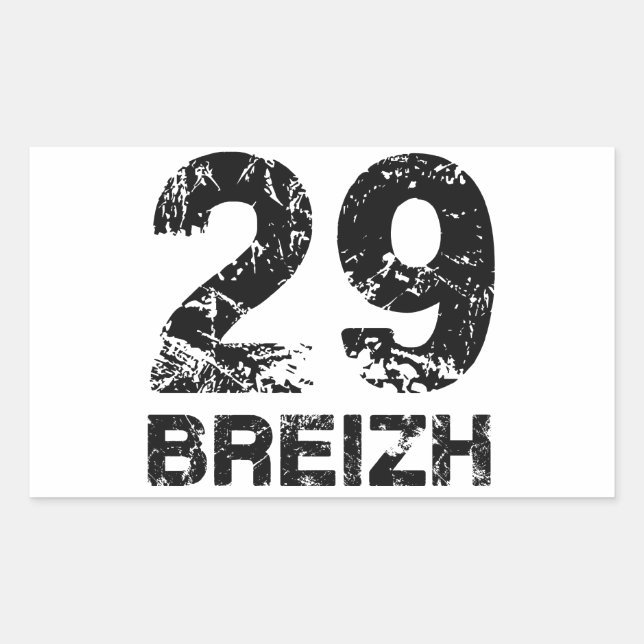 Sticker Rectangulaire 29 Breizh (Devant)