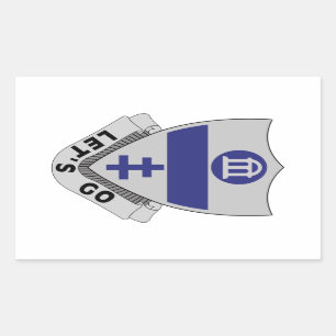 Sticker Rectangulaire 325th Le régiment d'infanterie - DUI - ALLONS