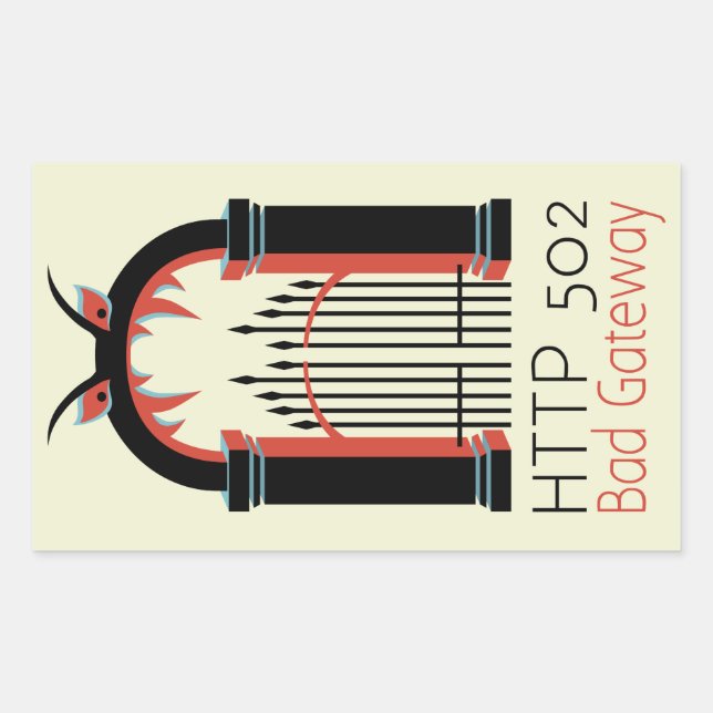 Sticker Rectangulaire 502 Passerelle incorrecte (Devant)