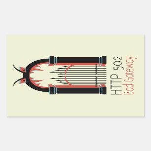 Sticker Rectangulaire 502 Passerelle incorrecte