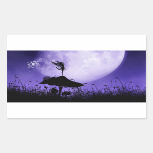 Sticker Rectangulaire 5 silhouette velue 2