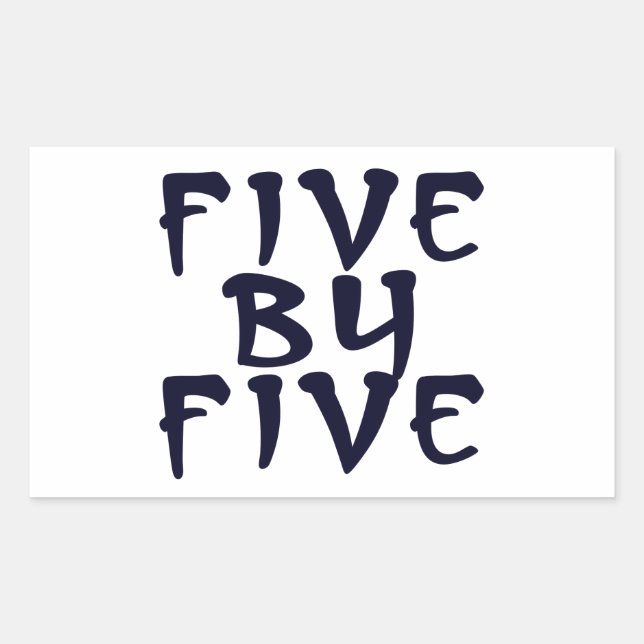 Sticker Rectangulaire 5 x 5 (Devant)